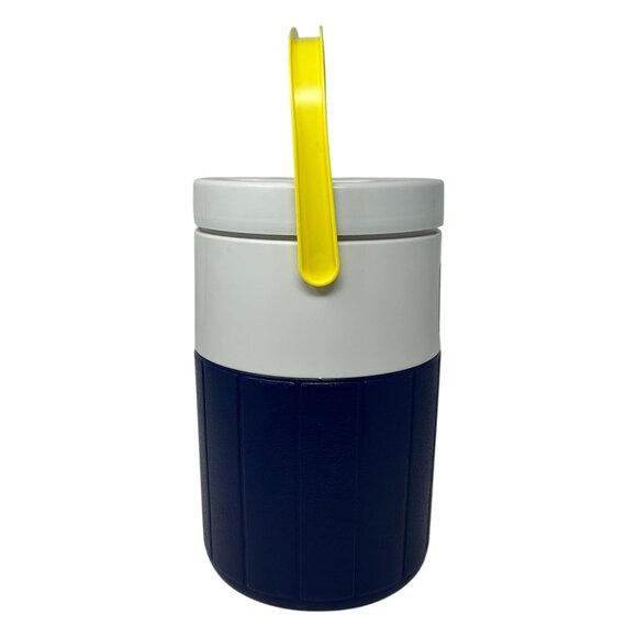 Vintage 1993 Coleman Insulated Water Jug Cooler 90s Blue Funky Retro USA Made - Picture 15 of 16